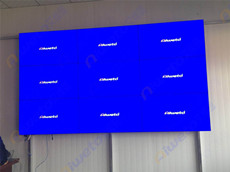 河北省洛陽市昊海環(huán)?？萍颊箯d應(yīng)用9臺液晶拼接大屏幕產(chǎn)品